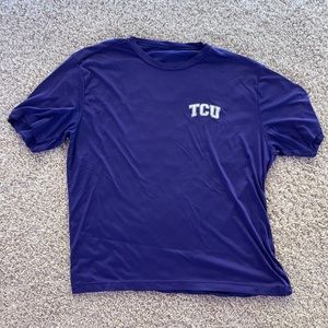 a dry fit TCU shirt
